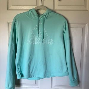 Mint green Adidas hoodie